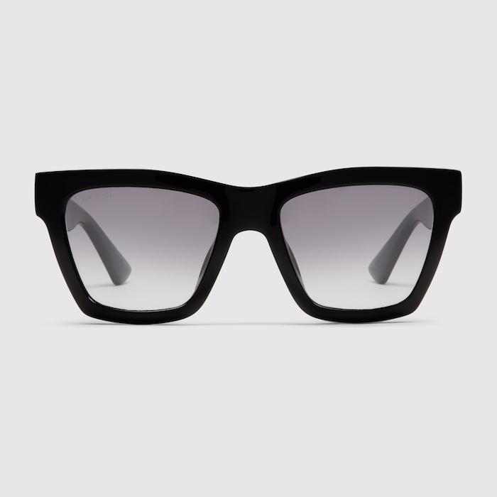Occhiali da sole cat eye in nero | GUCCI® IT