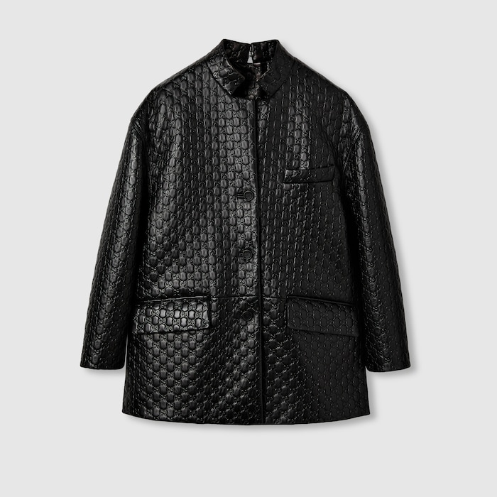 GUCCI ブラック ロングコート - メルカリ