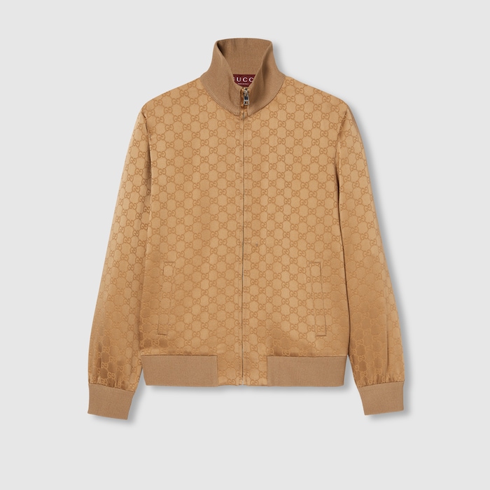 国内発☆GUCCI】ダブルGボタン レザー ボンバージャケット 黒