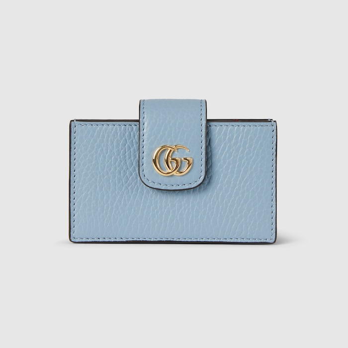 【GUCCI】送料/関税込 GG MARMONT CARD CASE WALLET GG Marmont card case wallet in black leather | GUCCI® US