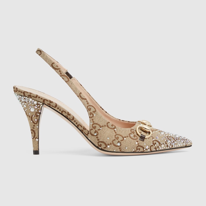 GUCCI GG クリスタル スリングバック パンプス 812176_FAD21_2549_001_090_0000
