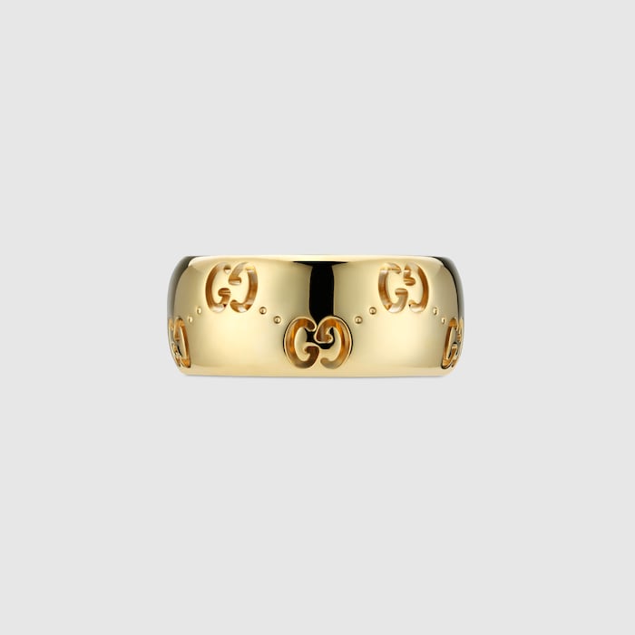 GUCCI GGロゴリング サイズ13 GUCCI（グッチ） 13号 リング・指輪 カットアウト G Gロゴ ワイド