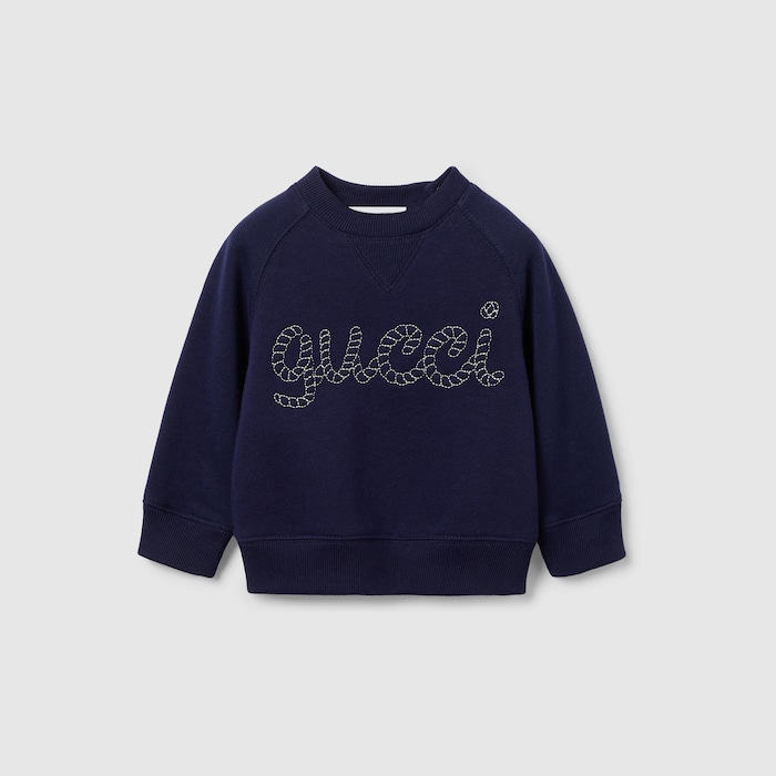 スウェット・トレーナー GUCCI BLUE SWEATSHIRT ブルー（青）系 M GUCCI(グッチ) スウェット・トレーナー(メンズ