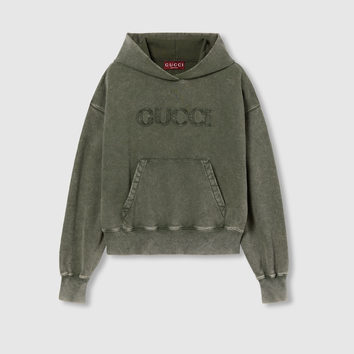 Men's Gucci Re-Web sneaker in green canvas | GUCCI® US