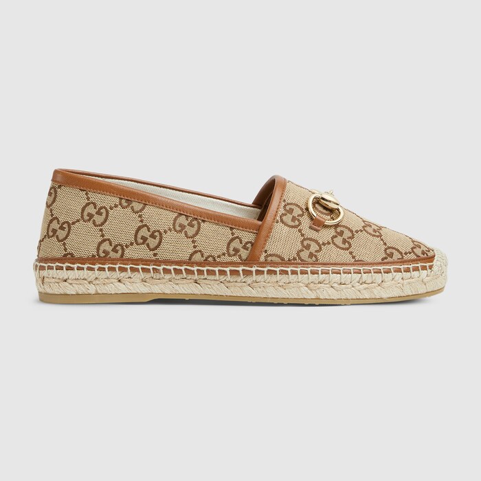 Gucci Cream and Brown Espadrilles with Signature GG Logo Gucci Interlocking G Platform Espadrilles Brown – Runway Catalog main image 4