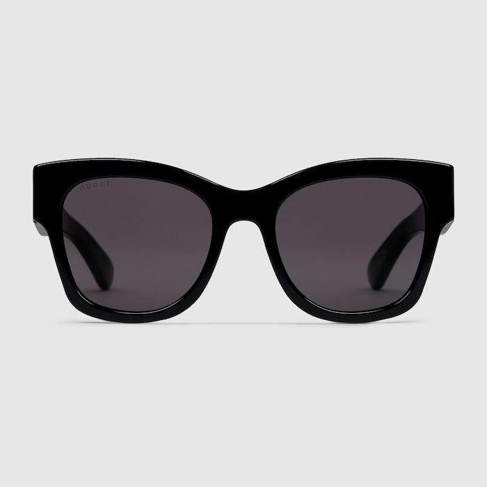 Butterfly frame sunglasses in black | GUCCI® US display picture 1