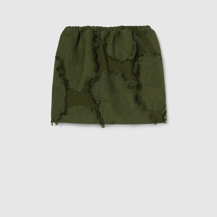 ミニスカート GUCCI Women Mid Skirts 832799ZASX5 3602 GREEN Wool blend fil coupé mini skirt in forest green | GUCCI® US