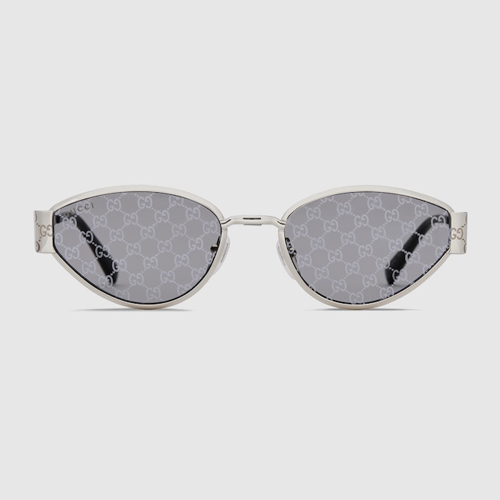 GUCCI リムレス サングラス eyewear Gucci Eyewear リムレス スクエアサングラス | ブラウン
