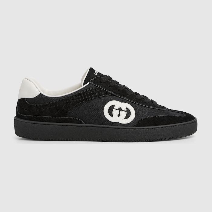 Men's G75 sneaker in black suede | GUCCI® RO