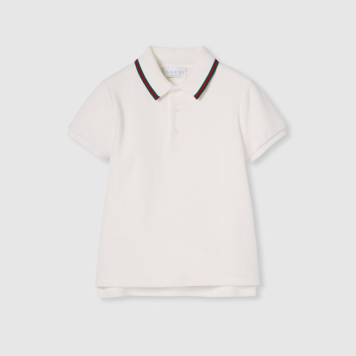 累積売上総額第１位【GUCCI★グッチ】STRIPED COTTON POLO 累積売上総額第1位【GUCCI☆グッチ】STRIPED COTTON POLO