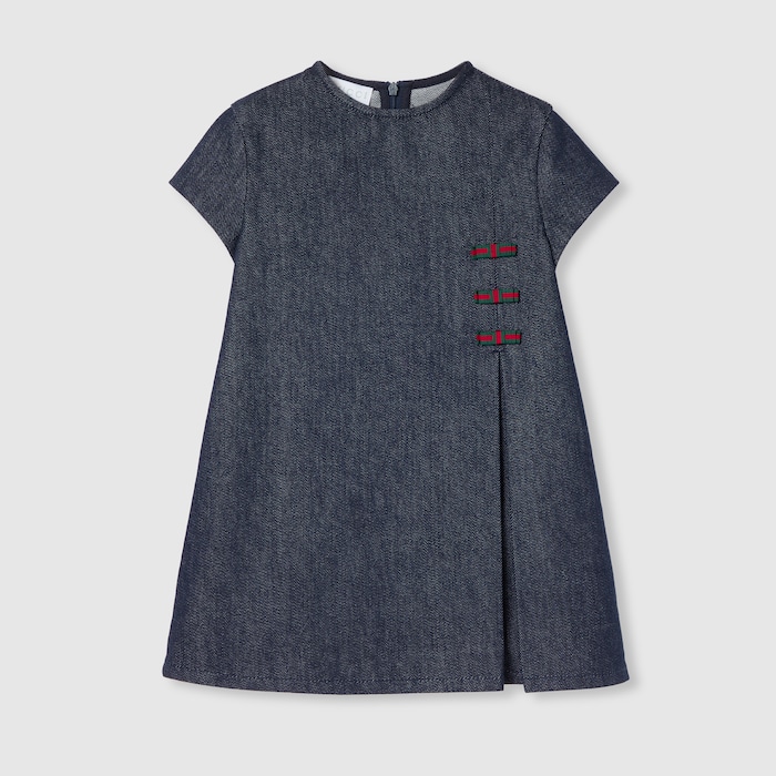 美品❢グッチ　GUCCI　ワンピース　デニム　8歳 827452_XDDCN_4759_001_100_0000