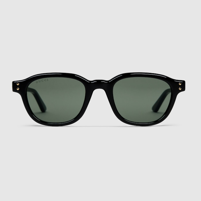 【送料&関税込】Gucci Round Frame Logo Pendant Sunglasses Rectangular frame sunglasses in gold-toned metal | GUCCI® US