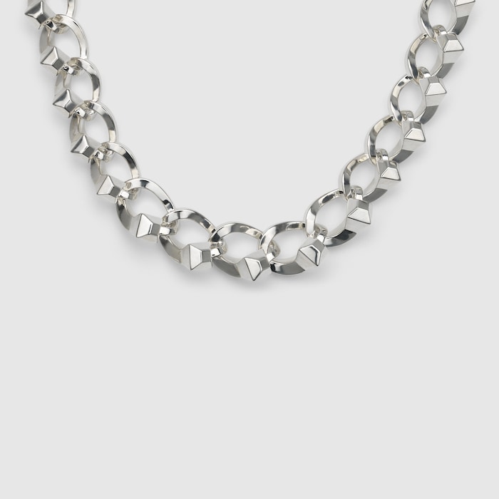 Chiodo chunky intertwined necklace in 925 sterling silver