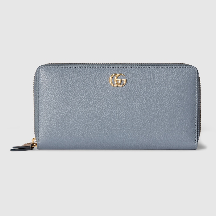 ダブルG バイカラー ジップアラウンドウォレット ・ライトブルー