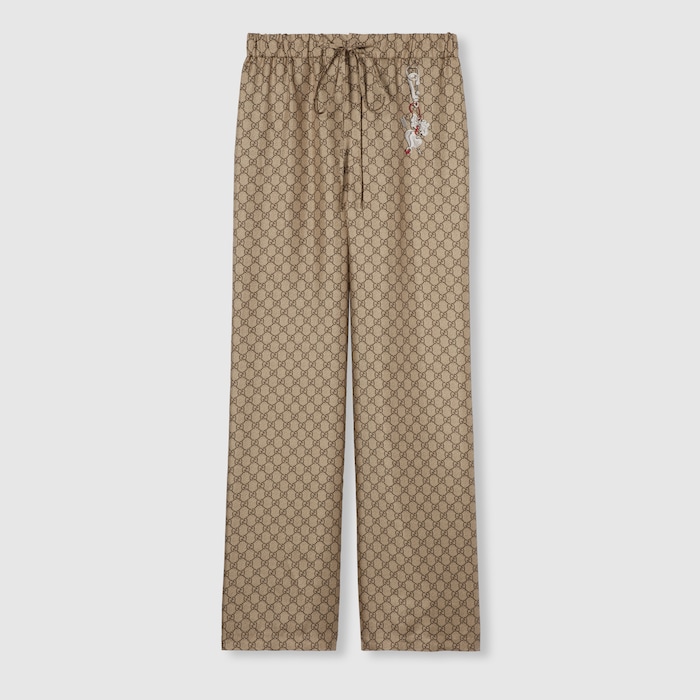 GUCCI ベージュ GGパターン スラックス 44 3124h260020-1.jpg