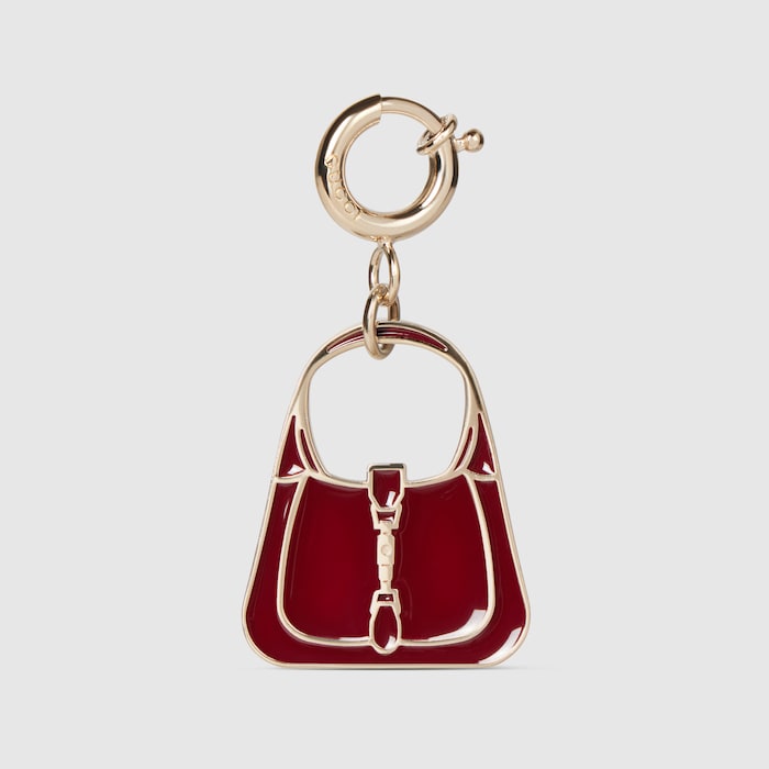 Jackie 1961 bag charm in Rosso Ancora red enamel | GUCCI® US