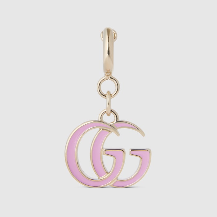 ダブルG バッグ チャーム ・ピンク エナメル | GUCCI公式