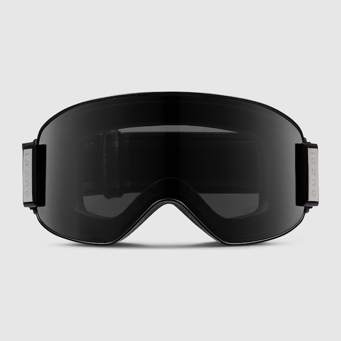 Mask-shaped sunglasses in black | GUCCI® US