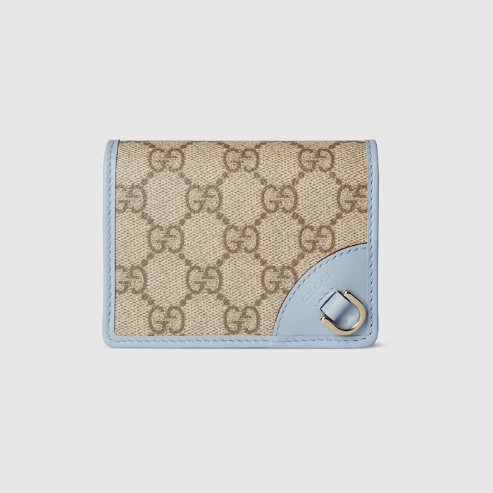 GUCCI グッチ 折り財布 シマレザー リボン ロゴ金具 GG - メルカリ
