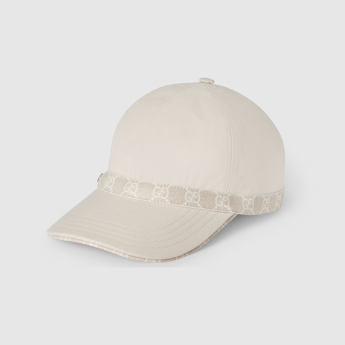【関税&送料込】Gucci Ivory Cotton Baseball Cap Embroidered cotton baseball hat in ivory | GUCCI® US