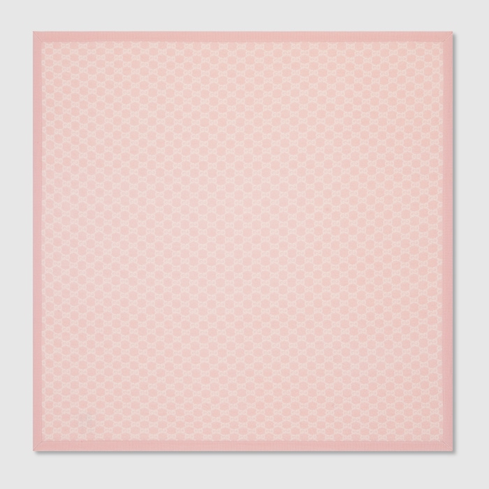 Baby GG wool blanket in light pink | GUCCI® US