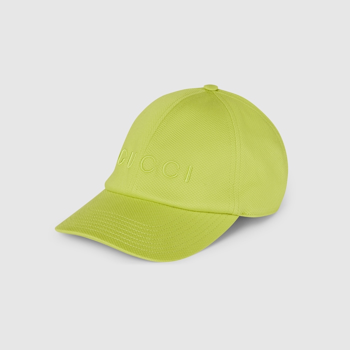 【GUCCI】Embroidered cotton baseball hat Cotton baseball hat with embroidery in beige | GUCCI® US