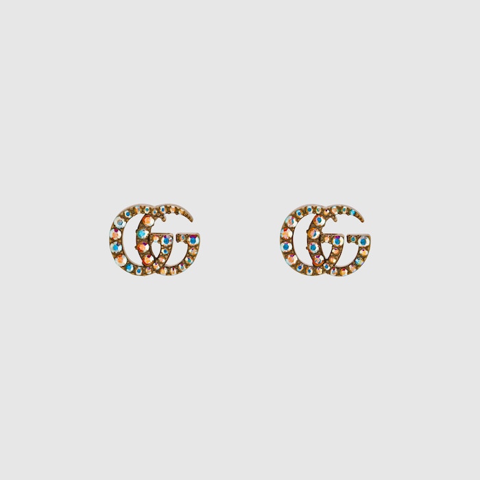 【GUCCI】GG Marmont クリスタル シングルピアス org.jpg