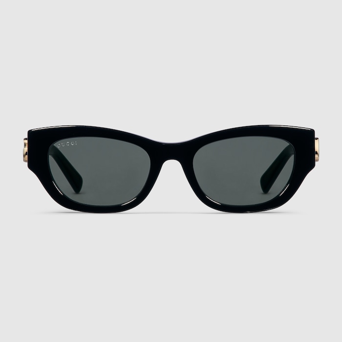 オーバルフレーム サングラス ・ブラック | GUCCI公式