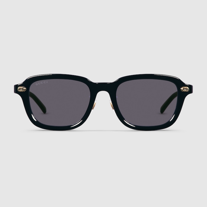 GUCCI ブラックオーバル型サングラス 840026_J0740_1012_001_100_0000