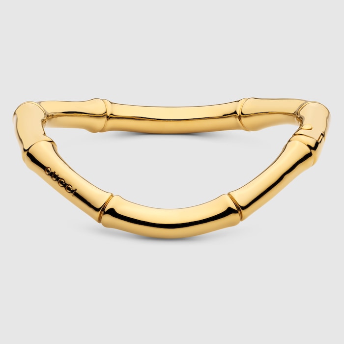 Gucci Bamboo choker necklace in gold-toned aluminium | GUCCI® US