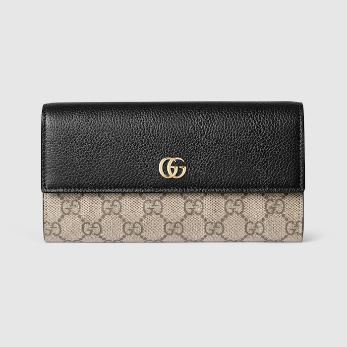 グッチ　GUCCI ダブルG コンチネンタルウォレット 日本限定 ダブルG バイカラー コンチネンタルウォレット ・アイボリー