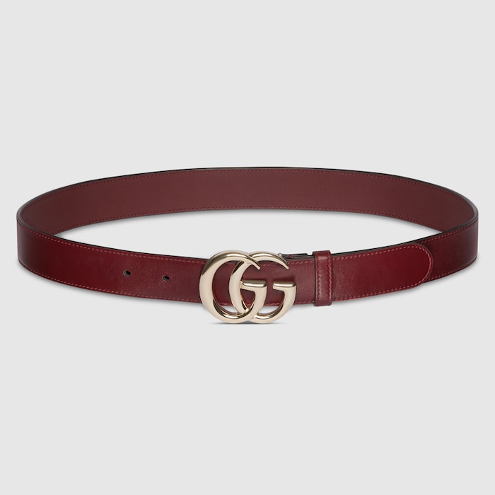 GUCCI GGマーモント レザー ベルト レッド グッチ GGマーモント ベルトバッグ ボディバッグ レッド 476434