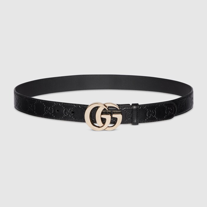 ベルト GUCCI 'GG Milano' belt GG Milano belt in black GG leather | GUCCI® US