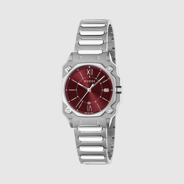 G-Flat watch, 30mm in steel | GUCCI® US
