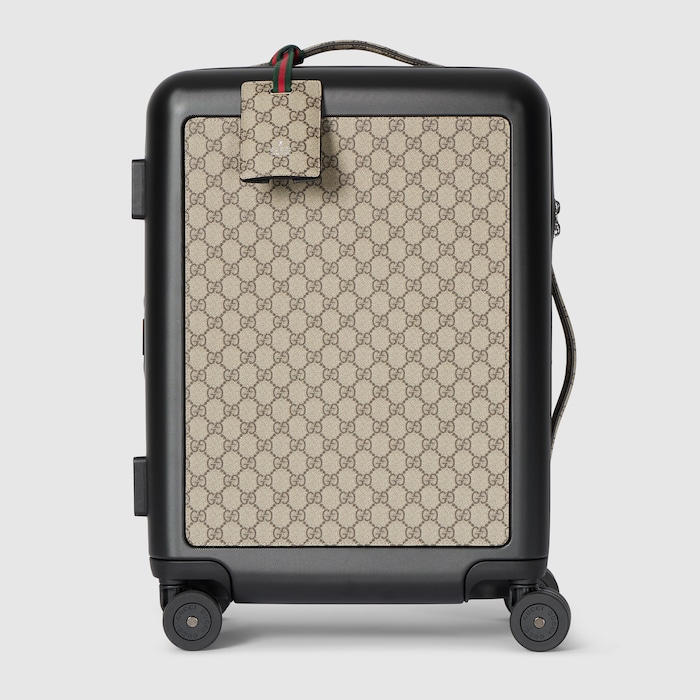 Gucci Porter Light cabin plus trolley in black polycarbonate
