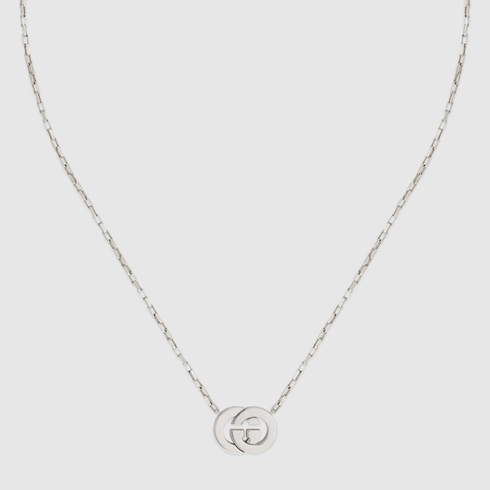 Gucci Interlocking pendant necklace in 925 sterling silver | GUCCI® US