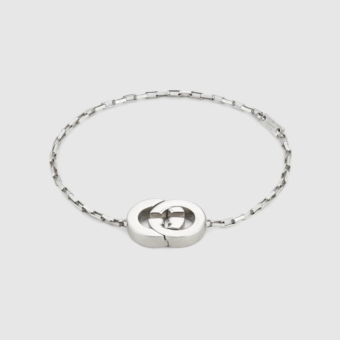Gucci Interlocking charm bracelet in 925 sterling silver | GUCCI® US