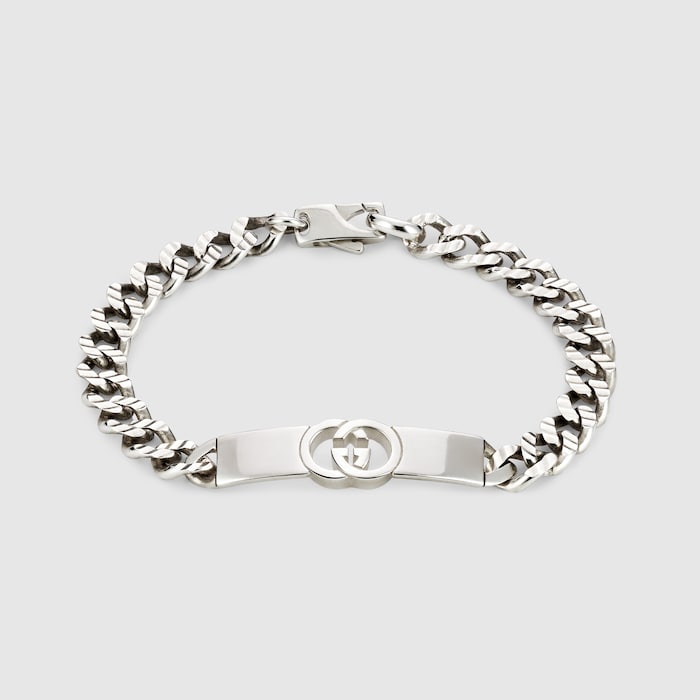 Gucci Interlocking chain bracelet in 925 sterling silver | GUCCI® US