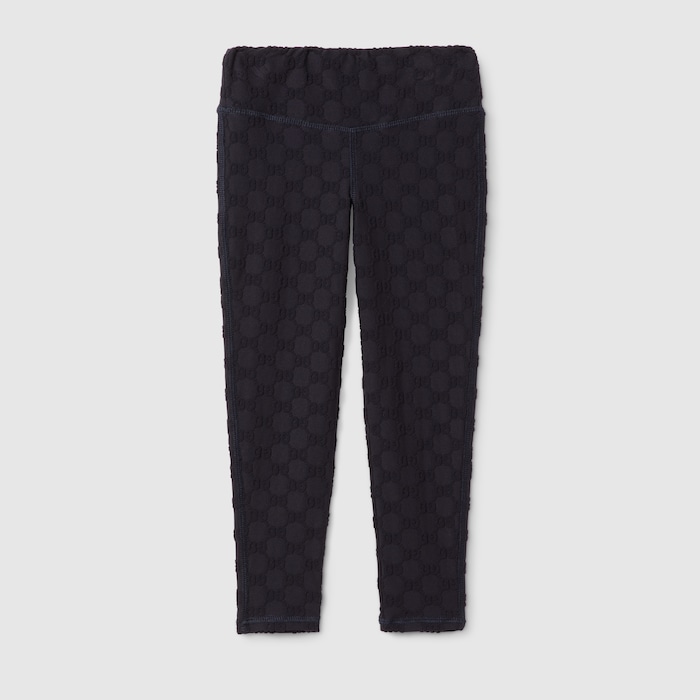 Children's GG jersey leggings in dark blue | GUCCI® US