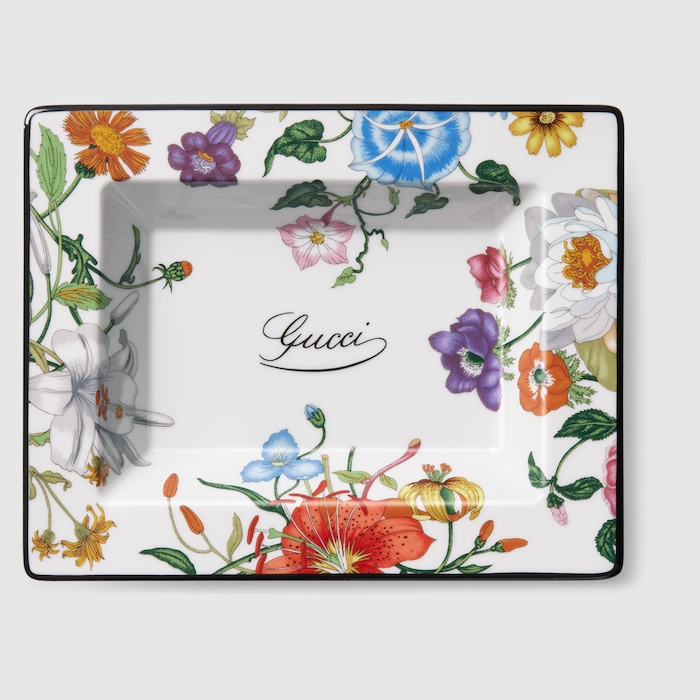GUCCI グッチ スクエアトレー 花柄 小皿 プレート アクセサリートレー 820589_ZATUD_9108_001_100_0000