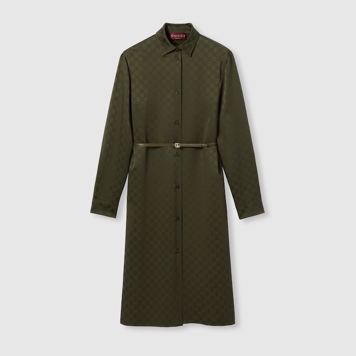gucci green silk dress Gucci - Teen Girls Emerald Silk Midi Dress