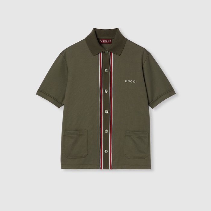 GUCCI ポロシャツ ホワイト/レッド/グリーン 742380_XJGKU_3254_001_100_0000