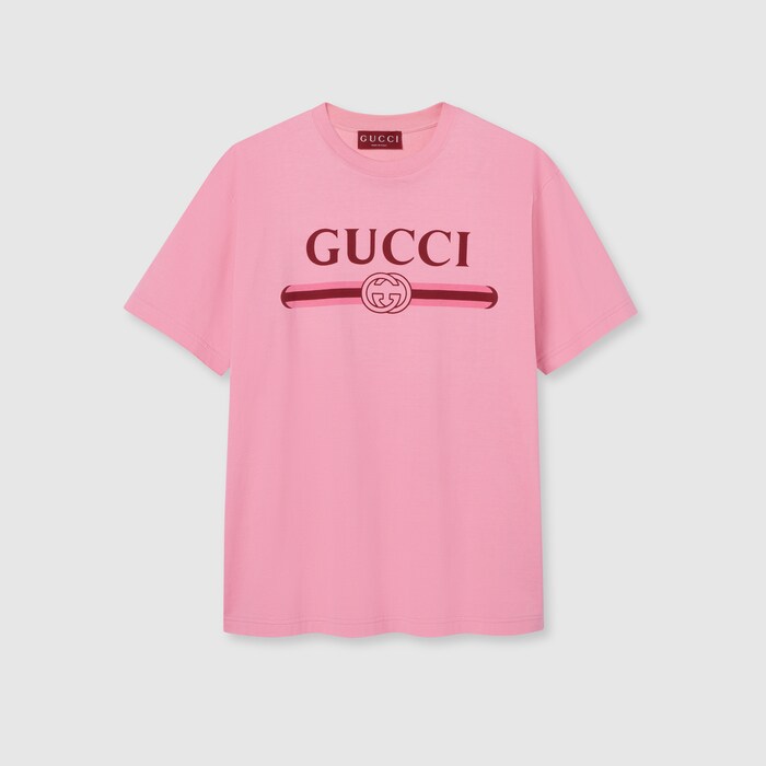 GUCCI ピンク Tシャツ ロゴプリント10歳新品 796395_XJHDH_5139_001_100_0000