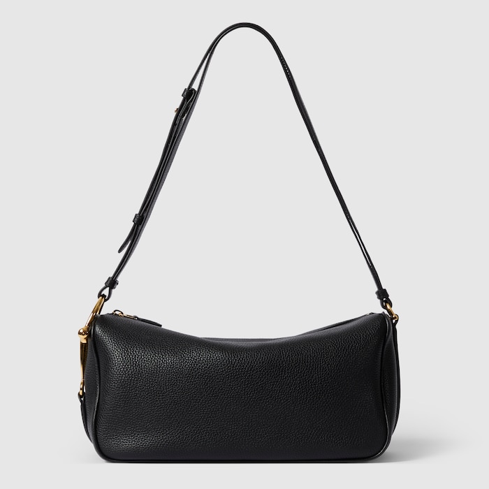 グッチ ショルダーバッグ GGスエード/レザー ハーフ ホースビット ミディアム 860787 GUCCI バッグ Gucci Half Horsebit medium shoulder bag in brown GG suede | GUCCI® US