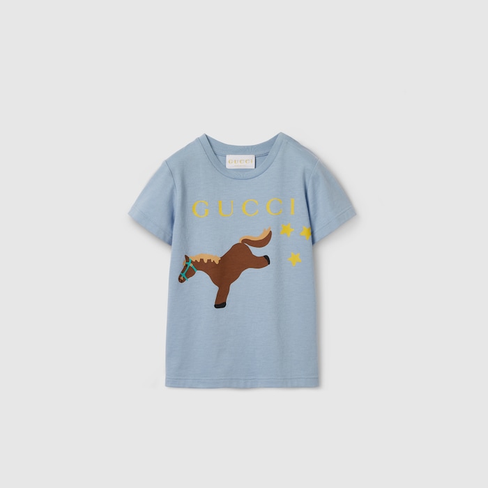 ベビー〕プリント コットン Tシャツ ・ホワイト | GUCCI公式