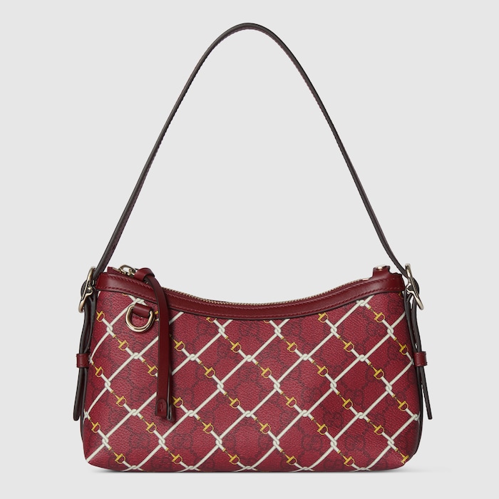 GUCCIショルダーバック Gucci X ADIDAS Textured Dollar Calfskin Web Trefoil Mini Horsebit