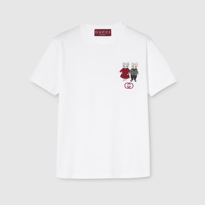 日本限定 ヒグチユウコ コットンジャージー Tシャツ ・ホワイト