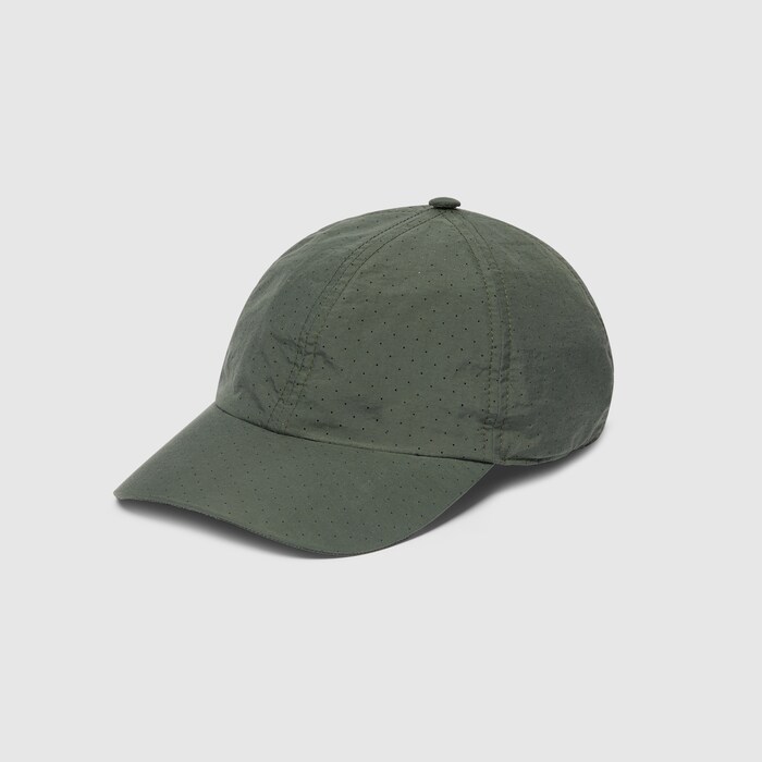 Cotton baseball hat with print in green | GUCCI® US display picture 3