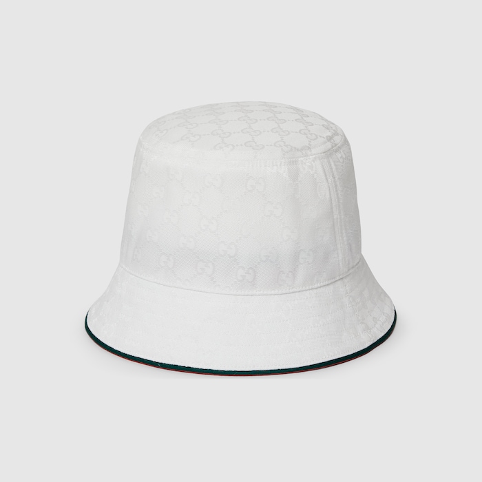 Gucci バケットハット GG canvas bucket hat in white | GUCCI® US