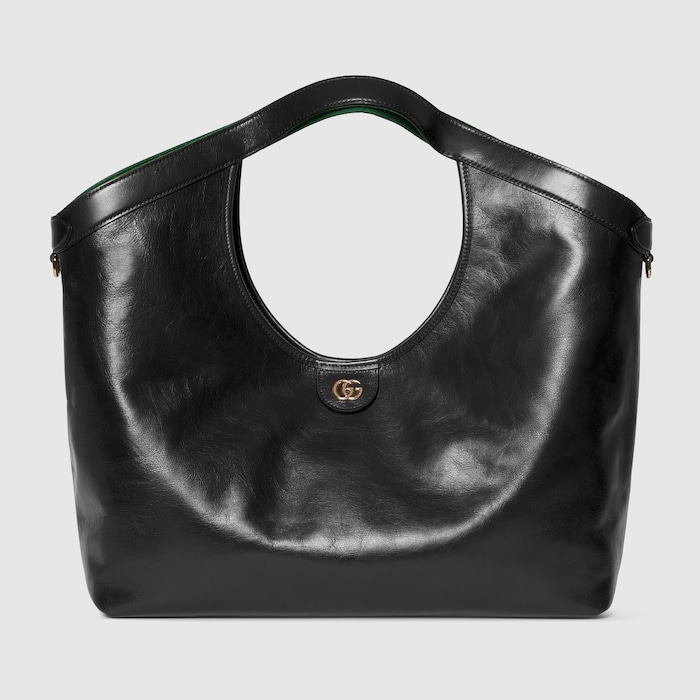 Gucci Giglio large tote bag in black leather | GUCCI® US